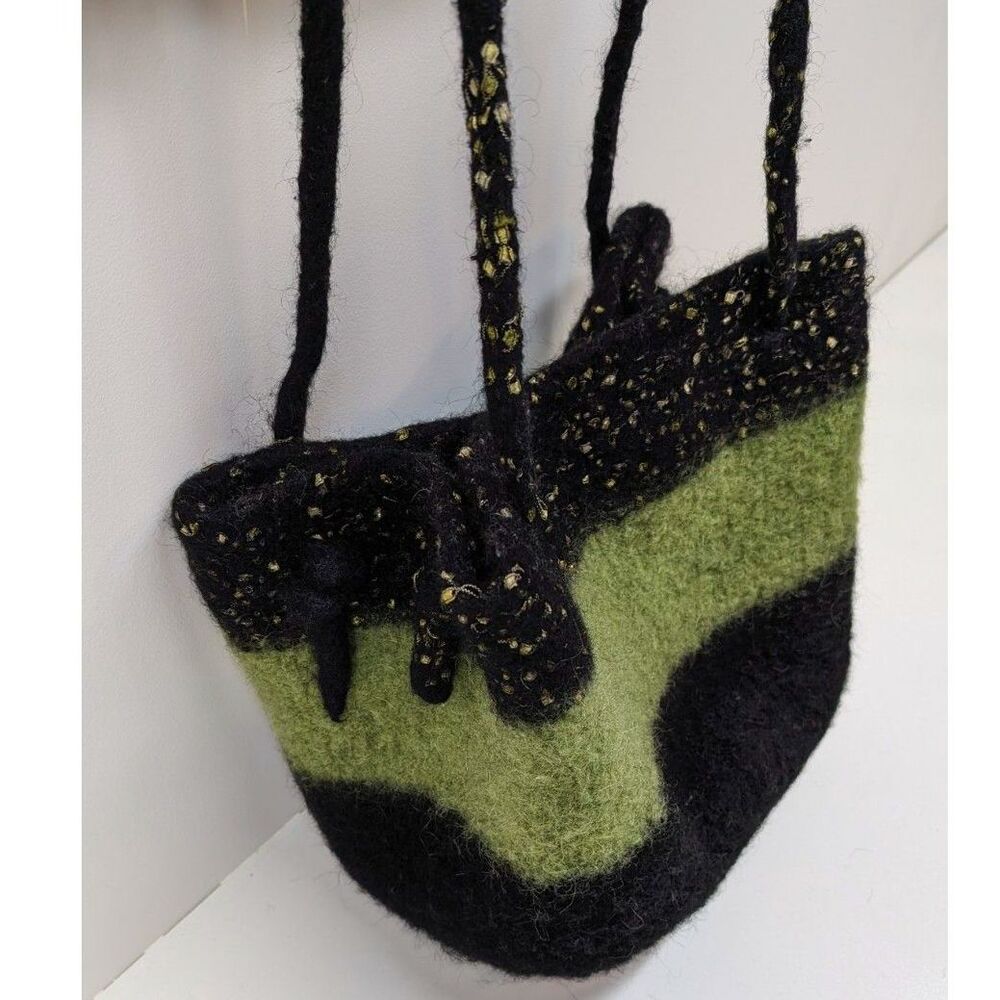 Artisan Felted Wool Bag - Picture 5 of 10